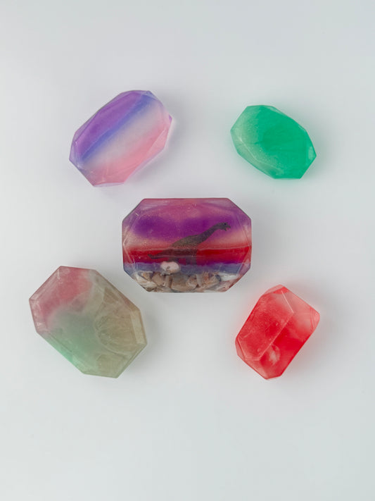 Assorted Gemsoap with a Brachiosaurus (5 pc)